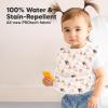 image3Pack Waterproof Baby Bibs for Eating  Lightweight Toddler Feeding Bibs with Large Food Catcher Mess Proof FoodGrade Baby Eating Essentials Easy to Put On ampamp Clean OceanPrism