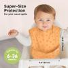 image3Pack Waterproof Baby Bibs for Eating  Lightweight Toddler Feeding Bibs with Large Food Catcher Mess Proof FoodGrade Baby Eating Essentials Easy to Put On ampamp Clean OceanWilderness