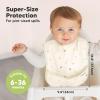 image3Pack Waterproof Baby Bibs for Eating  Lightweight Toddler Feeding Bibs with Large Food Catcher Mess Proof FoodGrade Baby Eating Essentials Easy to Put On ampamp Clean OceanPrism