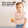 image3Pack Waterproof Baby Bibs for Eating  Lightweight Toddler Feeding Bibs with Large Food Catcher Mess Proof FoodGrade Baby Eating Essentials Easy to Put On ampamp Clean OceanBeach Day