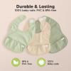 image3Pack Waterproof Baby Bibs for Eating  Lightweight Toddler Feeding Bibs with Large Food Catcher Mess Proof FoodGrade Baby Eating Essentials Easy to Put On ampamp Clean OceanJade
