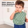 image3Pack Waterproof Baby Bibs for Eating  Lightweight Toddler Feeding Bibs with Large Food Catcher Mess Proof FoodGrade Baby Eating Essentials Easy to Put On ampamp Clean OceanPets  Paws