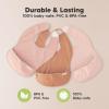 image3Pack Waterproof Baby Bibs for Eating  Lightweight Toddler Feeding Bibs with Large Food Catcher Mess Proof FoodGrade Baby Eating Essentials Easy to Put On ampamp Clean OceanFleur
