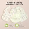 image3Pack Waterproof Baby Bibs for Eating  Lightweight Toddler Feeding Bibs with Large Food Catcher Mess Proof FoodGrade Baby Eating Essentials Easy to Put On ampamp Clean OceanMesozoic