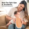 image5Pack Muslin Burp Cloths Baby Boy Girl  Very Absorbent Baby Burp Cloth Rags 8Layers Viscose Derived from Bamboo Cotton Muslin Towel Super Soft Spit Up Rags No Shrink Washcloths The WildCosmo