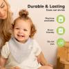 image8Pack Muslin Baby Bibs for Boys Girls  Muslin Bandana Drool Bibs for Baby Girl ampamp Boy Drooling Newborn Teething Toddler Infant 036 Months 100 Cotton Extra Absorbent ampamp Soft MiragePine