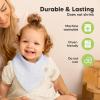 image8Pack Muslin Baby Bibs for Boys Girls  Muslin Bandana Drool Bibs for Baby Girl ampamp Boy Drooling Newborn Teething Toddler Infant 036 Months 100 Cotton Extra Absorbent ampamp Soft MirageNimbus