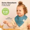 image8Pack Muslin Baby Bibs for Boys Girls  Muslin Bandana Drool Bibs for Baby Girl ampamp Boy Drooling Newborn Teething Toddler Infant 036 Months 100 Cotton Extra Absorbent ampamp Soft MirageNimbus