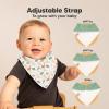 image8Pack Organic Baby Bandana Bibs for Boys Girls  Super Absorbent Triangle Baby Bibs for Drooling and Teething Infant 100 Cotton Extra Soft for Newborn Infant 036 Months ConstellationMesozoic