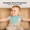 image8Pack Organic Baby Bandana Bibs for Boys Girls  Super Absorbent Triangle Baby Bibs for Drooling and Teething Infant 100 Cotton Extra Soft for Newborn Infant 036 Months ConstellationMesozoic