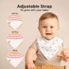 image8Pack Organic Baby Bandana Bibs for Boys Girls  Super Absorbent Triangle Baby Bibs for Drooling and Teething Infant 100 Cotton Extra Soft for Newborn Infant 036 Months ConstellationMarine Muse