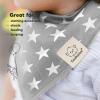 image8Pack Organic Baby Bandana Bibs for Boys Girls  Super Absorbent Triangle Baby Bibs for Drooling and Teething Infant 100 Cotton Extra Soft for Newborn Infant 036 Months ConstellationMonos