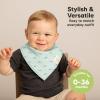 image8Pack Organic Baby Bandana Bibs for Boys Girls  Super Absorbent Triangle Baby Bibs for Drooling and Teething Infant 100 Cotton Extra Soft for Newborn Infant 036 Months ConstellationMarine Muse
