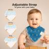 image8Pack Organic Baby Bandana Bibs for Boys Girls  Super Absorbent Triangle Baby Bibs for Drooling and Teething Infant 100 Cotton Extra Soft for Newborn Infant 036 Months ConstellationBuilders