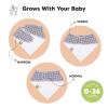 image8Pack Organic Baby Bandana Bibs for Boys Girls  Super Absorbent Triangle Baby Bibs for Drooling and Teething Infant 100 Cotton Extra Soft for Newborn Infant 036 Months ConstellationMonos