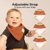image8Pack Organic Baby Bandana Bibs for Boys Girls  Super Absorbent Triangle Baby Bibs for Drooling and Teething Infant 100 Cotton Extra Soft for Newborn Infant 036 Months ConstellationThunder