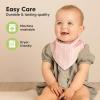 image8Pack Organic Baby Bandana Bibs for Girls  Super Absorbent Triangle Baby Bibs for Drooling and Teething Infant 100 Cotton Extra Soft for Newborn Infant 036 Months FlourishPrism
