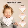 image8Pack Organic Baby Bandana Bibs for Girls  Super Absorbent Triangle Baby Bibs for Drooling and Teething Infant 100 Cotton Extra Soft for Newborn Infant 036 Months FlourishPrism