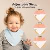 image8Pack Organic Baby Bandana Bibs for Girls  Super Absorbent Triangle Baby Bibs for Drooling and Teething Infant 100 Cotton Extra Soft for Newborn Infant 036 Months FlourishDew