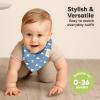 image8Pack Organic Baby Bandana Bibs for Girls  Super Absorbent Triangle Baby Bibs for Drooling and Teething Infant 100 Cotton Extra Soft for Newborn Infant 036 Months FlourishDreamers
