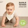 image8Pack Organic Baby Bandana Bibs for Girls  Super Absorbent Triangle Baby Bibs for Drooling and Teething Infant 100 Cotton Extra Soft for Newborn Infant 036 Months FlourishPrism