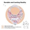 image8Pack Organic Baby Bandana Bibs for Girls  Super Absorbent Triangle Baby Bibs for Drooling and Teething Infant 100 Cotton Extra Soft for Newborn Infant 036 Months FlourishTea Party