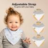 image8Pack Organic Baby Bandana Bibs for Girls  Super Absorbent Triangle Baby Bibs for Drooling and Teething Infant 100 Cotton Extra Soft for Newborn Infant 036 Months FlourishPrairie
