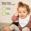 image8Pack Organic Baby Bandana Bibs for Girls  Super Absorbent Triangle Baby Bibs for Drooling and Teething Infant 100 Cotton Extra Soft for Newborn Infant 036 Months FlourishFall Spores