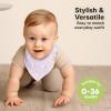image8Pack Organic Baby Bandana Bibs for Girls  Super Absorbent Triangle Baby Bibs for Drooling and Teething Infant 100 Cotton Extra Soft for Newborn Infant 036 Months FlourishLunaris