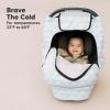 imageBaby Car Seat Cover for Boys Girls  Breathable Infant Carseat Canopy for Winter Rain Universal Stretchy Fit Nursing Cover for Breastfeeding Newborns Super Soft Easy Access Zip Window FableIris