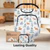 imageBaby Car Seat Cover for Boys Girls  Breathable Infant Carseat Canopy for Winter Rain Universal Stretchy Fit Nursing Cover for Breastfeeding Newborns Super Soft Easy Access Zip Window FableWintry