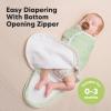 imageBaby Swaddle Sleep Sacks with Zipper  3Pack Swaddles for Newborns 36 Months Infant Baby Girls Boys Soft ampamp Durable Newborn Sleep Sack Easy Diaper Change Swaddling Blanket Sage LBunnies