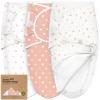 imageBaby Swaddle Sleep Sacks with Zipper  3Pack Swaddles for Newborns 36 Months Infant Baby Girls Boys Soft ampamp Durable Newborn Sleep Sack Easy Diaper Change Swaddling Blanket Sage LButterflies