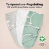 imageBaby Swaddle Sleep Sacks with Zipper  3Pack Swaddles for Newborns 36 Months Infant Baby Girls Boys Soft ampamp Durable Newborn Sleep Sack Easy Diaper Change Swaddling Blanket Sage LSage