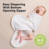 imageBaby Swaddle Sleep Sacks with Zipper  3Pack Swaddles for Newborns 36 Months Infant Baby Girls Boys Soft ampamp Durable Newborn Sleep Sack Easy Diaper Change Swaddling Blanket Sage LAbc Land Cloud