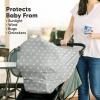 imageCar Seat Covers for Babies  Nursing Covers for Breastfeeding Baby Car Seat Canopy for Girls Boys Nursing Essentials for Breastfeeding Women Infant Stroller Privacy Protection ArcadiaStarry Charm