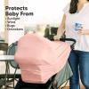 imageCar Seat Covers for Babies  Nursing Covers for Breastfeeding Baby Car Seat Canopy for Girls Boys Nursing Essentials for Breastfeeding Women Infant Stroller Privacy Protection ArcadiaSakura