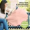 imageCar Seat Covers for Babies  Nursing Covers for Breastfeeding Baby Car Seat Canopy for Girls Boys Nursing Essentials for Breastfeeding Women Infant Stroller Privacy Protection ArcadiaSakura
