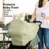imageCar Seat Covers for Babies  Nursing Covers for Breastfeeding Baby Car Seat Canopy for Girls Boys Nursing Essentials for Breastfeeding Women Infant Stroller Privacy Protection ArcadiaPistachio