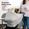imageCar Seat Covers for Babies  Nursing Covers for Breastfeeding Baby Car Seat Canopy for Girls Boys Nursing Essentials for Breastfeeding Women Infant Stroller Privacy Protection ArcadiaBff Gray