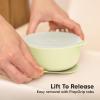 imageKeaBabies 2Pack Baby Bowls with Suctions Lids  Silicone Toddler Suction Bowls for Baby Boy Girl Kids Food Grade Silicone BPAFree Dishwasher Safe Toddler Eating Essentials DesertPastel Sky