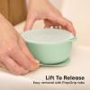 imageKeaBabies 2Pack Baby Bowls with Suctions Lids  Silicone Toddler Suction Bowls for Baby Boy Girl Kids Food Grade Silicone BPAFree Dishwasher Safe Toddler Eating Essentials DesertMellow