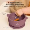 imageKeaBabies 2Pack Baby Bowls with Suctions Lids  Silicone Toddler Suction Bowls for Baby Boy Girl Kids Food Grade Silicone BPAFree Dishwasher Safe Toddler Eating Essentials DesertRocky