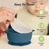imageKeaBabies 2Pack Baby Bowls with Suctions Lids  Silicone Toddler Suction Bowls for Baby Boy Girl Kids Food Grade Silicone BPAFree Dishwasher Safe Toddler Eating Essentials DesertValiant