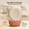 imageKeaBabies 2Pack Baby Bowls with Suctions Lids  Silicone Toddler Suction Bowls for Baby Boy Girl Kids Food Grade Silicone BPAFree Dishwasher Safe Toddler Eating Essentials DesertTerracotta
