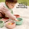 imageKeaBabies 2Pack Baby Bowls with Suctions Lids  Silicone Toddler Suction Bowls for Baby Boy Girl Kids Food Grade Silicone BPAFree Dishwasher Safe Toddler Eating Essentials DesertMellow