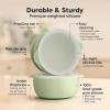 imageKeaBabies 2Pack Baby Bowls with Suctions Lids  Silicone Toddler Suction Bowls for Baby Boy Girl Kids Food Grade Silicone BPAFree Dishwasher Safe Toddler Eating Essentials DesertSage