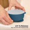 imageKeaBabies 2Pack Baby Bowls with Suctions Lids  Silicone Toddler Suction Bowls for Baby Boy Girl Kids Food Grade Silicone BPAFree Dishwasher Safe Toddler Eating Essentials DesertValiant