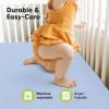 imageKeaBabies 2Pack Baby Crib Sheets for Boys Girls  52x28 Viscose Derived from Bamboo Toddler Bed Sheets Neutral Fitted Crib Mattress Cover for Standard Baby Bedding Soft ampamp Cozy SavannahBlue Flax