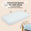 imageKeaBabies 2Pack Fitted Crib Sheets for Boys Girls Baby  Soft Bamboo Viscose Cotton 52x28 Standard Crib Mattress Sheets Toddler Bed Mattress Cover Gender Neutral Breathable Durable WoodlandGlacier